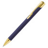 Ручка шариковая, Legend Soft Touch Mirror Gold, синий/золото