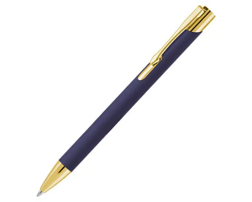Ручка шариковая, Legend Soft Touch Mirror Gold, синий/золото