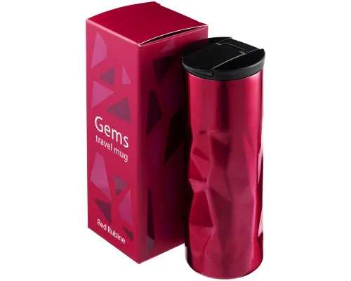 Термостакан Gems Red Rubine, красный рубин