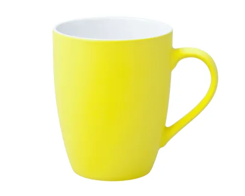 Кружка Good Morning c покрытием софт-тач, желтая Кружка Good Morning c покрытием софт-тач, желтая