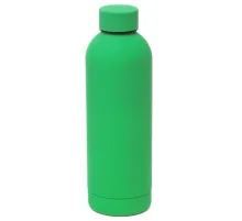 Термобутылка Perfecto софт-тач, зеленый