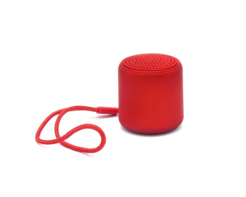 Беспроводная Bluetooth колонка Music TWS софт-тач, красная