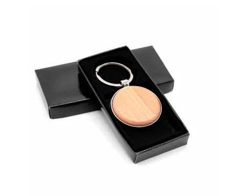 Брелок Woody R(круг), натуральный