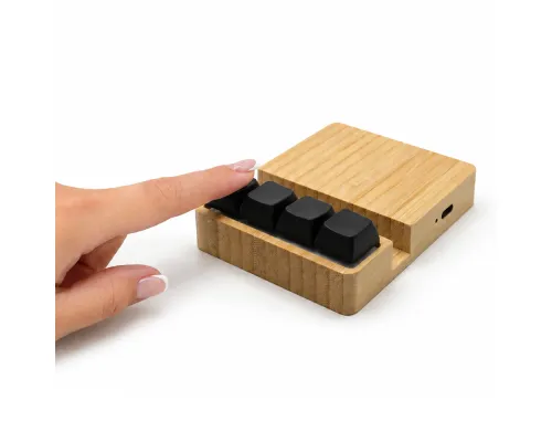 Беспроводное зарядное устройство ClickPad (10W) в виде подставки для телефона, с клавишами анти-стресс, черный