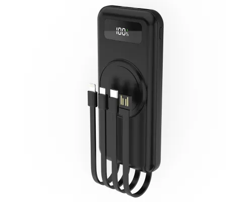 Внешний аккумулятор Authority с беспроводной зарядкой (5W), 10000 mAh, чёрный