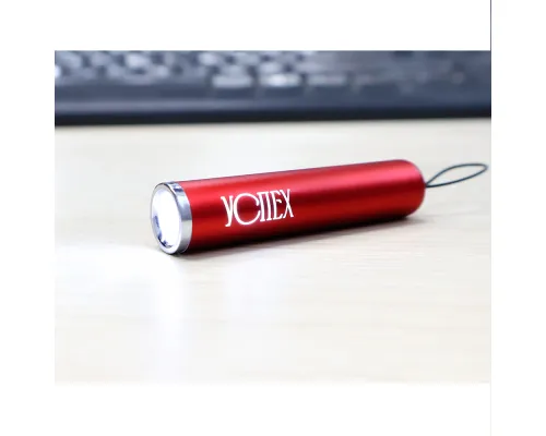 Брелок-фонарик Laiton с подсветкой Logo, красный