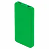 Внешний аккумулятор Polus, 10000 Mah, софт-тач покрытие, зеленый