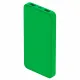 Внешний аккумулятор Polus, 10000 Mah, софт-тач покрытие, зеленый