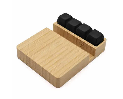 Беспроводное зарядное устройство ClickPad (10W) в виде подставки для телефона, с клавишами анти-стресс, черный