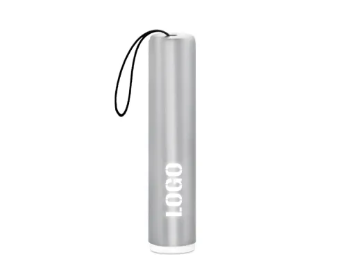 Брелок-фонарик Laiton с подсветкой Logo, серебро