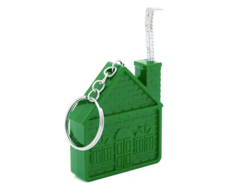 Брелок-рулетка Home, 1 метр, зеленый