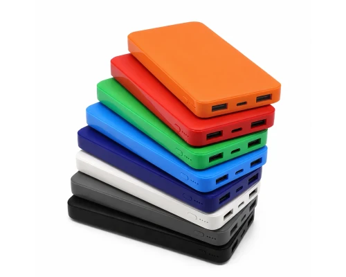 Внешний аккумулятор Polus, 10000 Mah, софт-тач покрытие, белый