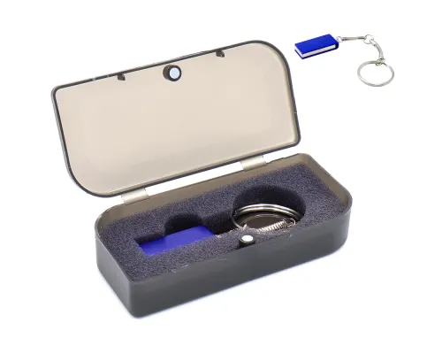 Флешка Slim 16 Гб в футляре, синяя