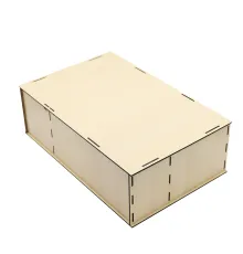 Подарочная коробка ламинированная из HDF 36,3*23,4*12,5 см ( 3 отделения)