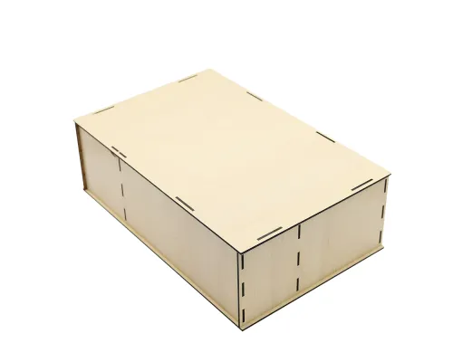Подарочная коробка ламинированная из HDF 36,3*23,4*12,5 см ( 3 отделения)