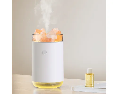 Соляная, светодиодная USB лампа-увлажнитель Aura, белый