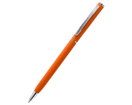 Ручка металлическая Tinny Soft софт-тач, оранжевая