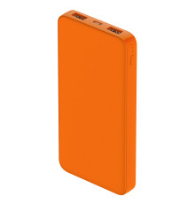 Внешний аккумулятор Polus, 10000 Mah, софт-тач покрытие, оранжевый