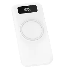 Внешний аккумулятор Authority с беспроводной зарядкой (5W), 10000 mAh, белый