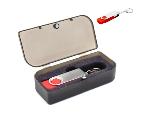 Флешка Twist 16 Гб в футляре, красная