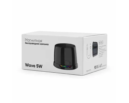 Магнитная беспроводная Bluetooth колонка-подставка Wave 5W, черная