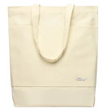 Сумка для покупок JETTA 325 г/м² с шильдом - самолёт, натуральный