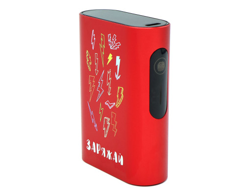 Внешний аккумулятор в металлическом корпусе Wōdan, сенсорный, 10000mAh, красный Внешний аккумулятор в металлическом корпусе Wōdan, сенсорный, 10000mAh, красный