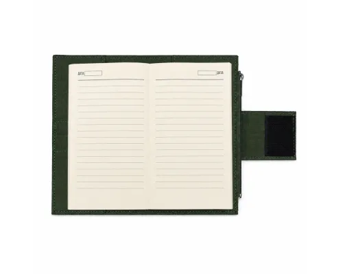 Ежедневник A6 недатированный Futuro, в твёрдой обложке, серый/тёмно-зелёный
