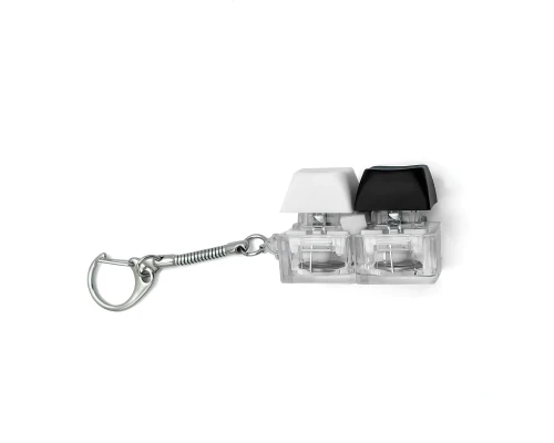 Брелок KeyDuo с LED подсветкой (фонарик), чёрно-белый