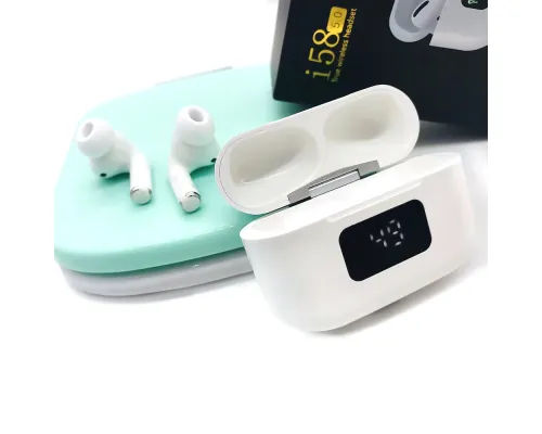 Наушники беспроводные Bluetooth Mobby i58, белые Наушники беспроводные Bluetooth Mobby i58, белые