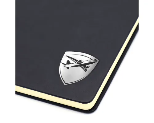 Шильд-наклейка самолет, серебро