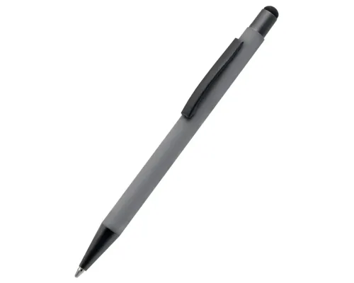 Ручка металлическая Story софт-тач, светло-серая