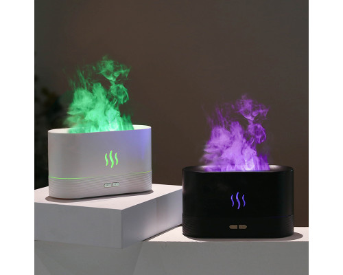 Светодиодный USB увлажнитель-ароматизатор Flame RGB, белый Светодиодный USB увлажнитель-ароматизатор Flame RGB, белый
