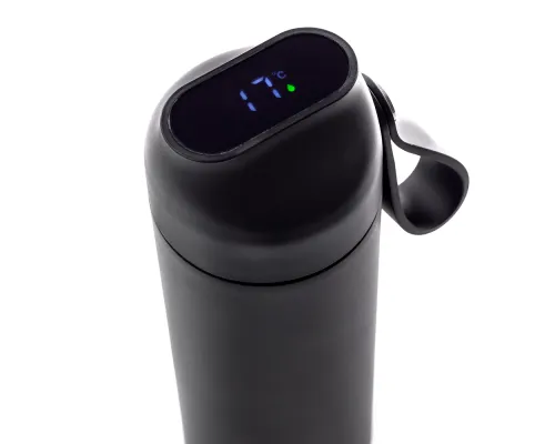 Термобутылка герметичная вакуумная Glory с дисплеем, черный