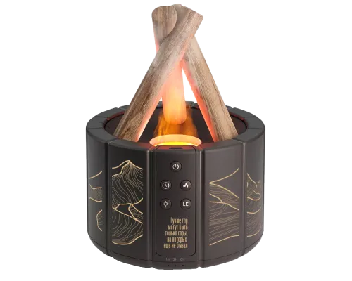 Светодиодный USB увлажнитель-аромадиффузор Bonfire с пультом Д/У, чёрный