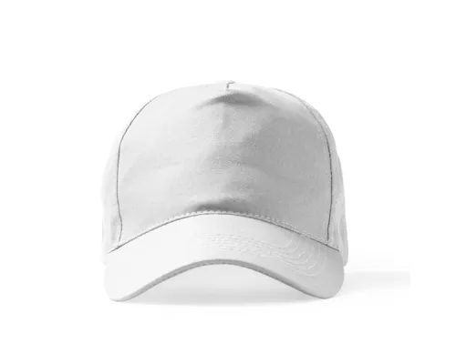 Бейсболка 5-панельная из хлопка FIDES , Белый