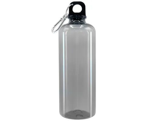 Бутылка пластиковая для воды Clipster, чёрный