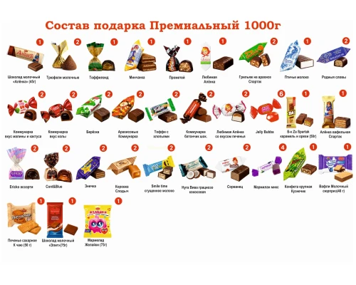 №17 КОРОБКА ПОП-АП На стиле 1000 грамм новогодний подарок премиальный