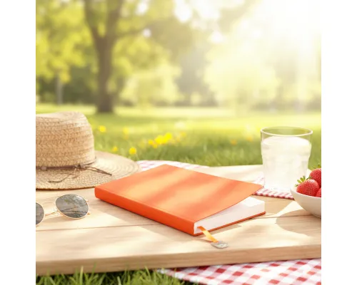 Ежедневник A5 недатированный Farfalla в мягком переплёте, оранжевый