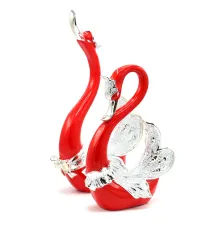 Набор статуэток "Влюбленные лебеди", красные