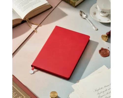 Ежедневник A5 недатированный Impero в мягком переплёте, красный