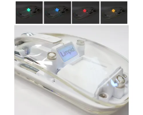 Мышь компьютерная беспроводная прозрачная Limpid, белый Мышь компьютерная беспроводная прозрачная Limpid, белый