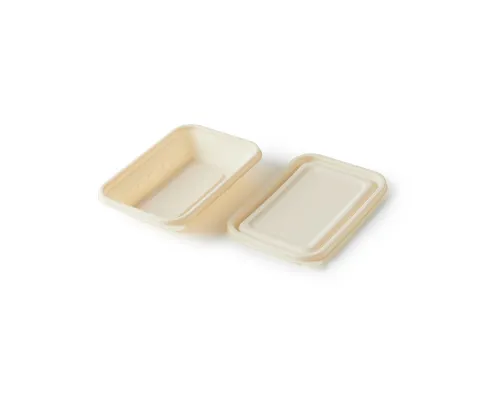 Контейнер с крышкой из кукурузного крахмала, 500 мл Контейнер с крышкой из кукурузного крахмала, 500 мл