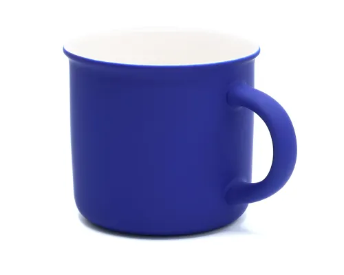 Кружка Camping, софт тач, темно-синий