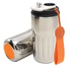 Термокружка Ashly To Go, серебристая/оранжевая