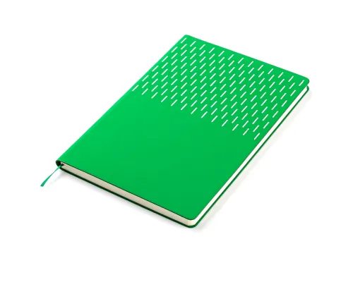 Ежедневник A5 недатированный Esmeralda в мягком переплёте, зелёный с серебристым