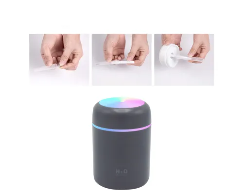 Светодиодный USB увлажнитель Aroma, серый