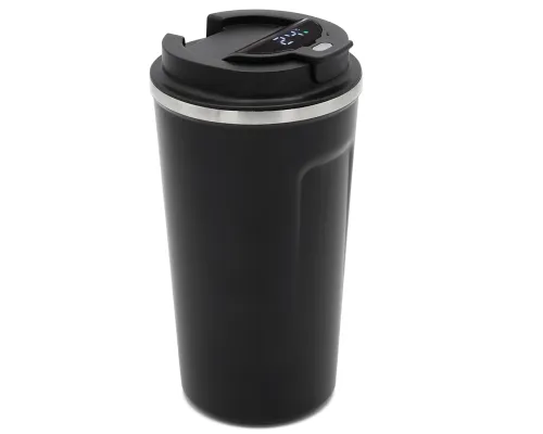 Термокружка Andy с дисплеем, 510 мл, черная