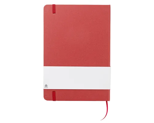 Блокнот из растительного сырья Tutti Frutti в твёрдом переплёте, вишнёвый