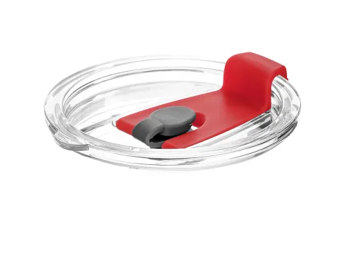 Крышка пластиковая к стакану стеклянному Mango, красная